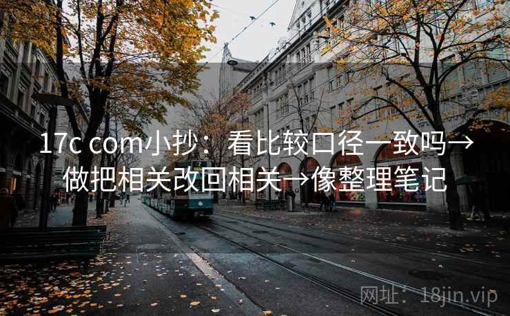 17c com小抄：看比较口径一致吗→做把相关改回相关→像整理笔记